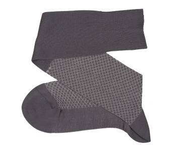 VICCEL / CELCHUK Knee Socks Fish Net Gray – Light Gray