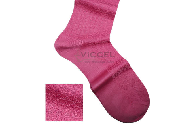 VICCEL Socks Star Textured Pink