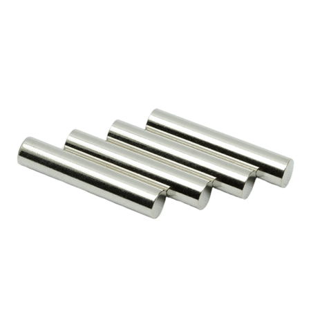 LACE LAB Cylinder metal aglets silver set - Srebrne końcówki do sznurowadeł