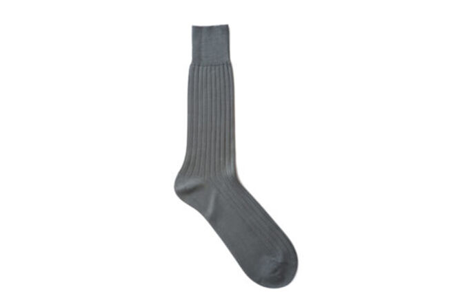 VICCEL / CELCHUK Socks Solid Gray Cotton