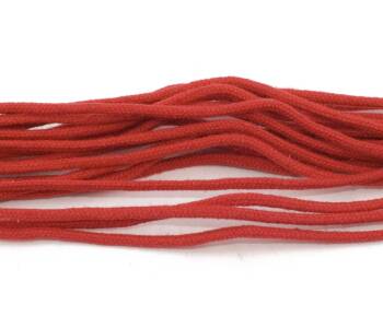 Tarrago Laces Fine Round 2.5mm Red - czerwone okrągłe sznurowadła