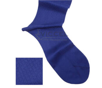 VICCEL / CELCHUK Socks Fish Skin Textured Egyptian Blue