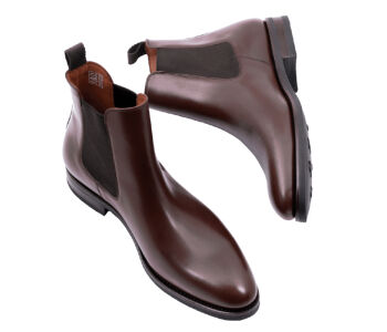 PATINE Chelsea Boots 77036V G Dark Brown - ciemno brązowe sztyblety męskie