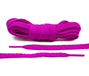 LACE LAB Flat Shoe Laces 8mm Paradise Purple - Purpurowe płaskie sznurowadła do butów