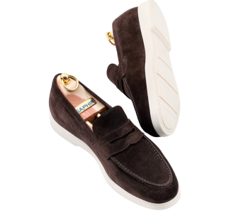 TLB MALLORCA COMFORT Penny Loafers 2008 Suede Marron