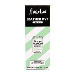 Bezpieczne pomarańczowe farby do skór o niskiej zawartości LZO - ANGELUS LOW VOC Leather Dye 3oz #024 Orange