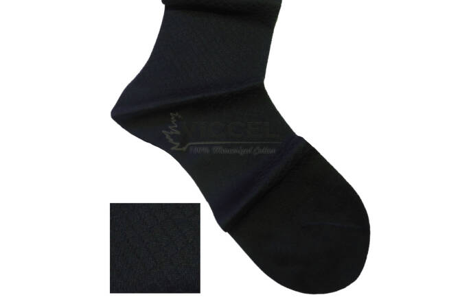 VICCEL / CELCHUK Socks Fish Skin Textured Black 