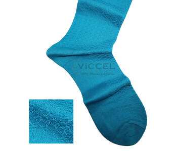 VICCEL / CELCHUK Socks Star Textured Turquoise 