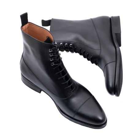 PATINE Balmoral Boots 77045CH F Black - czarne trzewiki męskie na gumowej podeszwie