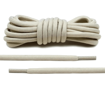 LACE LAB Rope Laces 5mm Beige - Beżowe okrągłe sznurowadła do butów