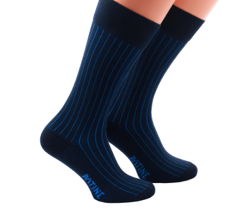 PATINE Socks Shadow PASH04B Navy Blue / Blue - Skarpety klasyczne