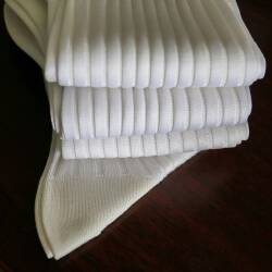 bawełniane skarpety męskie białe viccel socks solid white cotton