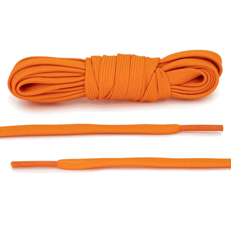 LACE LAB DUNK Replacement Laces 8mm Orange / Pomarańczowe płaskie sznurówki do Sneakersów