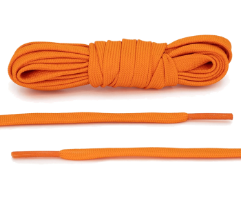 LACE LAB DUNK Replacement Laces 8mm Orange / Pomarańczowe płaskie sznurówki do Sneakersów