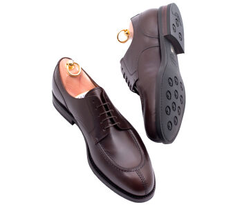 YANKO Split Toe Derby 539V G Brown - brązowe angielki męskie