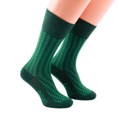 PATINE Socks PAPE05 Dark Green / Light Green - Skarpety klasyczne