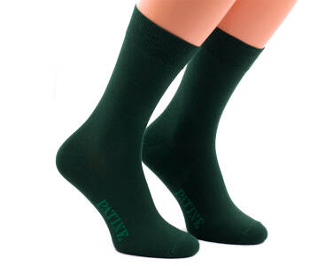 PATINE Socks PAME01-0509 - Zielone skarpety z jaśniejszymi prześwitami