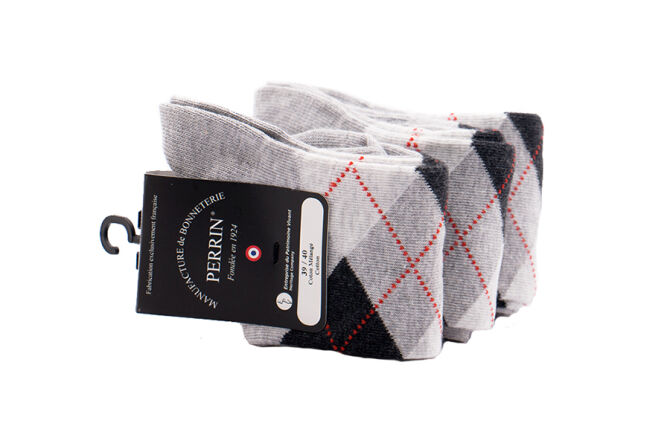 PERRIN Men Socks 378 Gris