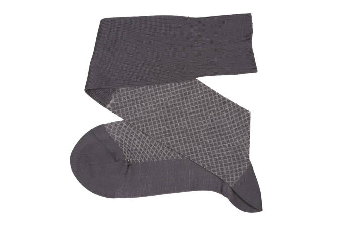 VICCEL / CELCHUK Knee Socks Fish Net Gray – Light Gray