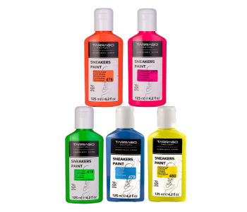 TARRAGO SNEAKERS Paint Fluor Colors 125ml - Farby akrylowe UV do customizacji Sneakersów i odzieży