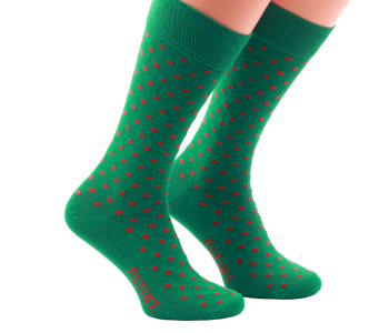 PATINE Socks PAKOB05 Green / Red - Skarpety klasyczne
