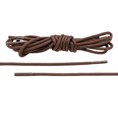 Ciemnobrązowe okrągłe woskowane sznurowadła ekskluzywne. Sznurówki do customizacji sneakersów - Jordan, Nike, Bred 1, Adidas