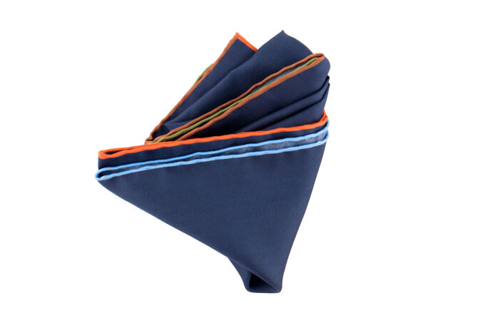 Pocket Square Twill PAT16791 Indigo