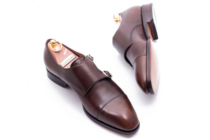 YANKO Double Monks 306 F Brown Moro - brązowe monki męskie (SALE)