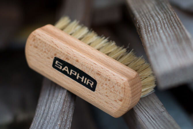 SAPHIR BDC White Polish Brush 8.5 cm