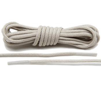 LACE LAB Roshe Laces 3mm Bone - Jasno beżowe okrągłe sznurówki do butów