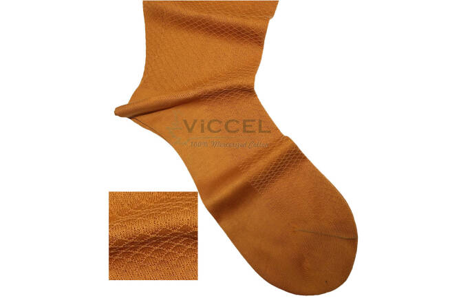 VICCEL / CELCHUK Socks Fish Skin Textured Golden 