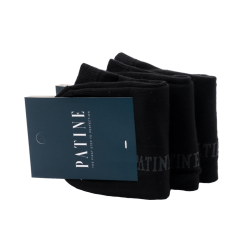 Wysokiej jakości bawełniane skarpety męskie typu stopki czarne. Eleganckie stopki bawełniane