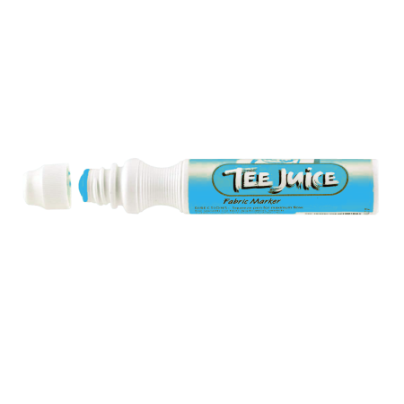 JACQUARD Tee Juice Fabric Art Marker Broad Point 12mm SKY BLUE / Gruby błękitny pisak do jeansu, tkanin, skór, drewna, gliny, papieru JACQUARD Tee Juice Fabric Art Marker Broad Point 12mm SKY BLUE / Gruby błękitny pisak do jeansu, tkanin, skór, drewna, gliny, papieru