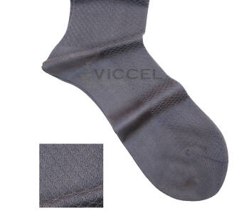VICCEL / CELCHUK Socks Fish Skin Textured Gray 