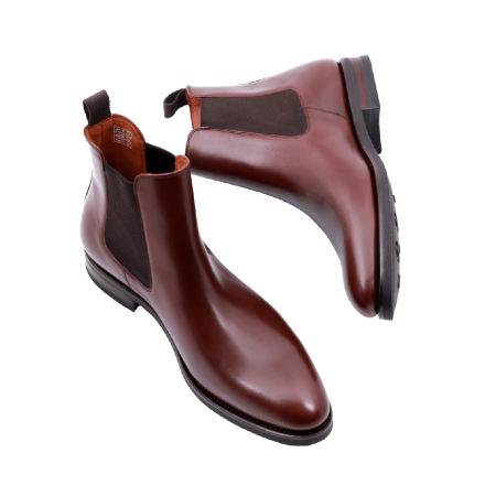 PATINE Chelsea Boots 77036V F Dark Brown - ciemno brązowe sztyblety męskie