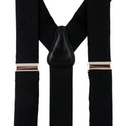 Ekskluzywne szelki do spodni, czarne. Braces, Suspenders. Elegancki prezent dla mężczyzny.