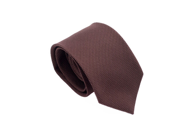 PATINE Tie Grenadine Fina Marron 04