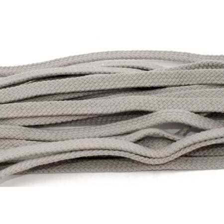 Tarrago Laces Flat 8.5mm Light Grey - jasno szare płaskie sznurowadła