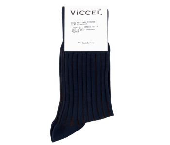 VICCEL / CELCHUK Socks Shadow Dark Navy Blue / Brown