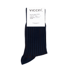 VICCEL / CELCHUK Socks Shadow Dark Navy Blue / Brown