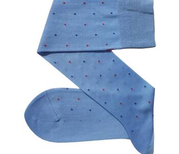 VICCEL / CELCHUK Knee Socks Daimond Sky Blue - Podkolanówki męskie