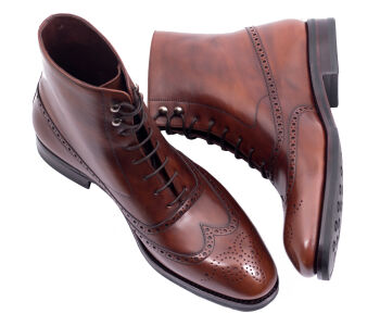 TLB MALLORCA Balmoral Boots ORSON 577SH F Brown - brązowe trzewiki męskie