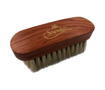 SAPHIR MDOR Brush Mini Polissoir 10cm Blanc - szczotka do polerowania butów