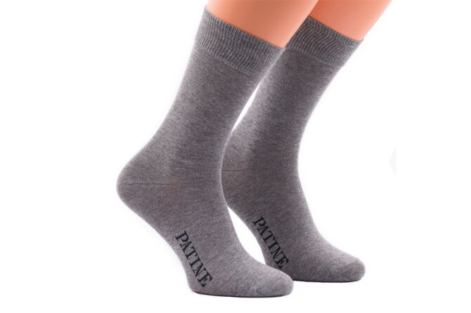 PATINE Socks PA0001-0992 - Eleganckie szare skarpety