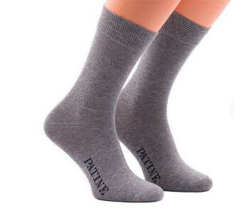 PATINE Socks PA0001-0992 - Eleganckie szare skarpety