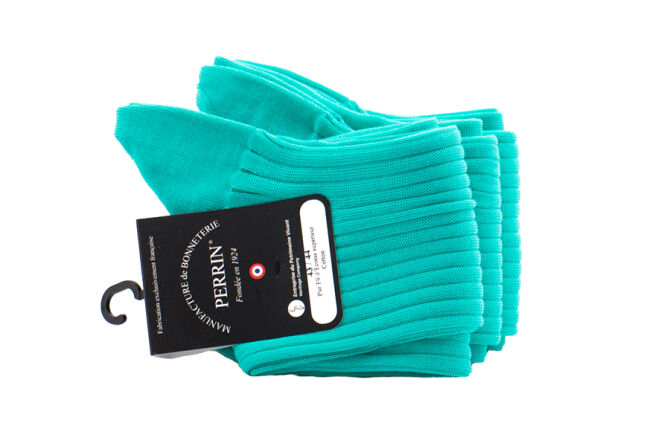 PERRIN Men Socks 249 Turquoise