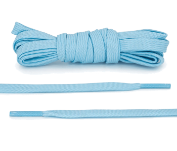 LACE LAB DUNK Replacement Laces 8mm Carolina Blue / Błękitne płaskie sznurówki do Sneakersów