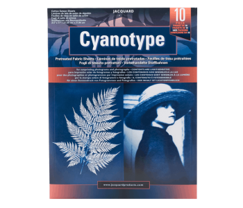 JACQUARD Cyanotype SHEETS / Zestaw 10 tkanin cyjanotypowych