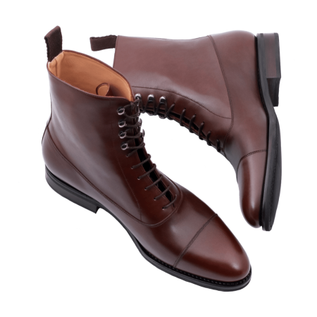 PATINE Balmoral Boots 77045CH F Cambridge Dark Brown - ciemnobrązowe trzewiki męskie na gumowej podeszwie PATINE Balmoral Boots 77045CH F Cambridge Dark Brown - ciemnobrązowe trzewiki męskie na gumowej podeszwie