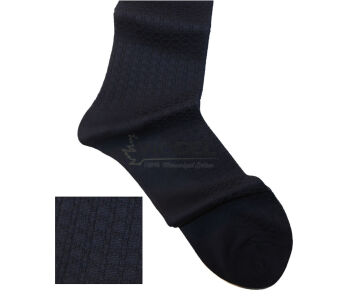 VICCEL / CELCHUK Socks Star Textured Navy Blue